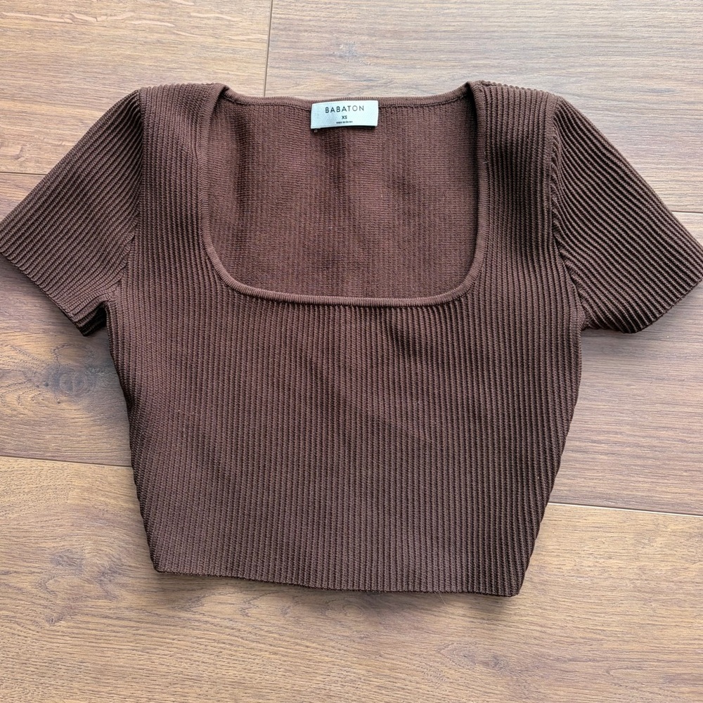 Aritzia Sculpt Knit Tee